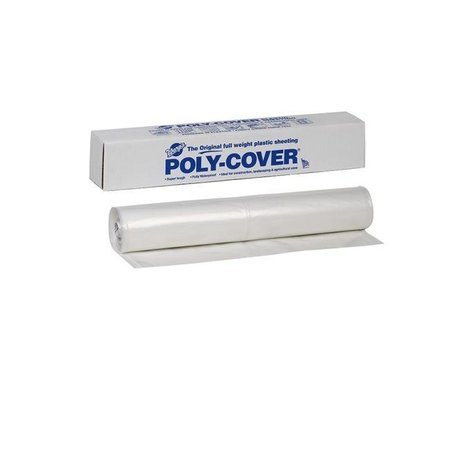 HOUSE 10 x 100 ft. 4 Mil Poly-Cover Plastic Sheets; Clear HO1415713